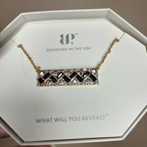 Chic Black and Gold Necklace by BP